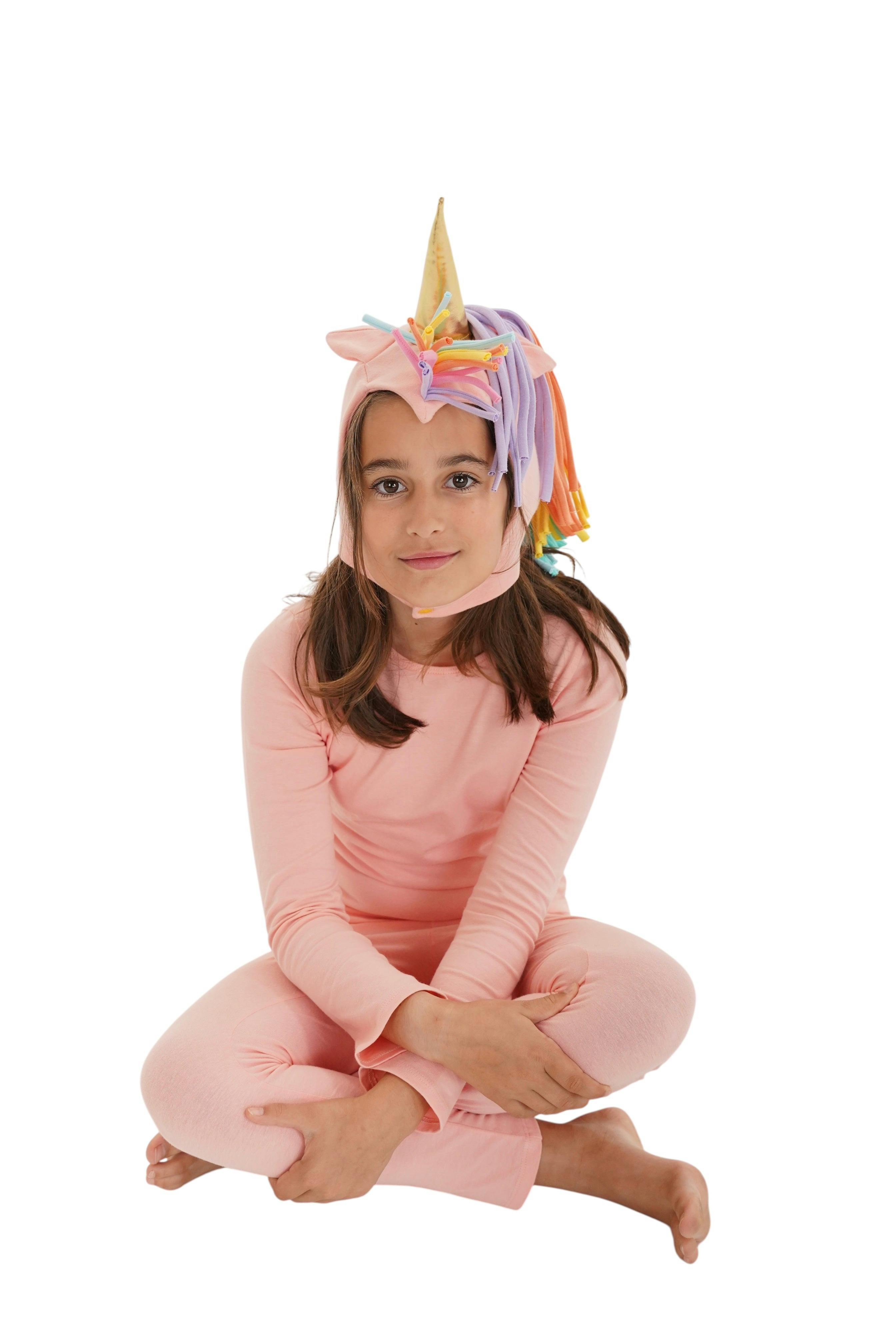 Sunrise Peach Unicorn Pajama Costume