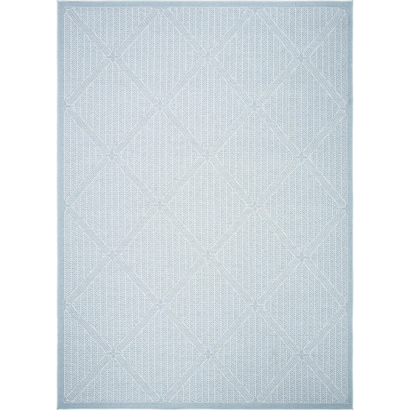 Bermuda Sienna Indoor/Outdoor Rug, Light Blue