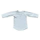 Boys Ribbed Top in Gray Dawn