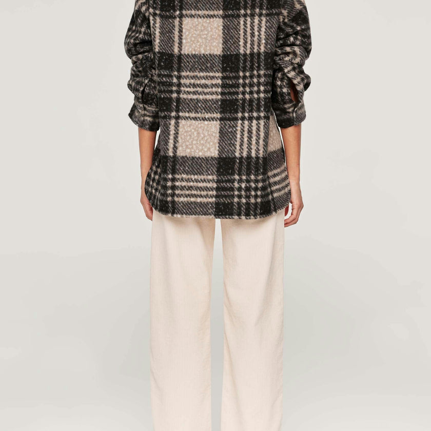 Faye Shirt | Fuzzy Plaid