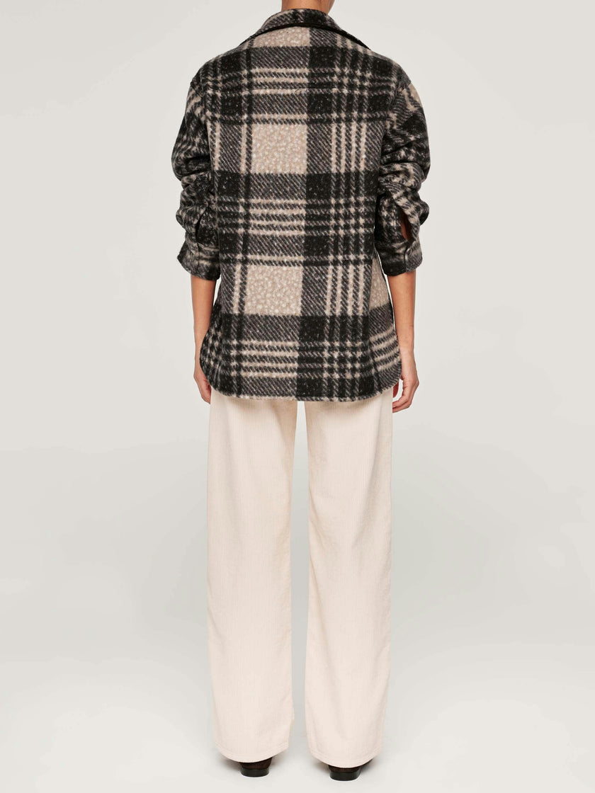 Faye Shirt | Fuzzy Plaid