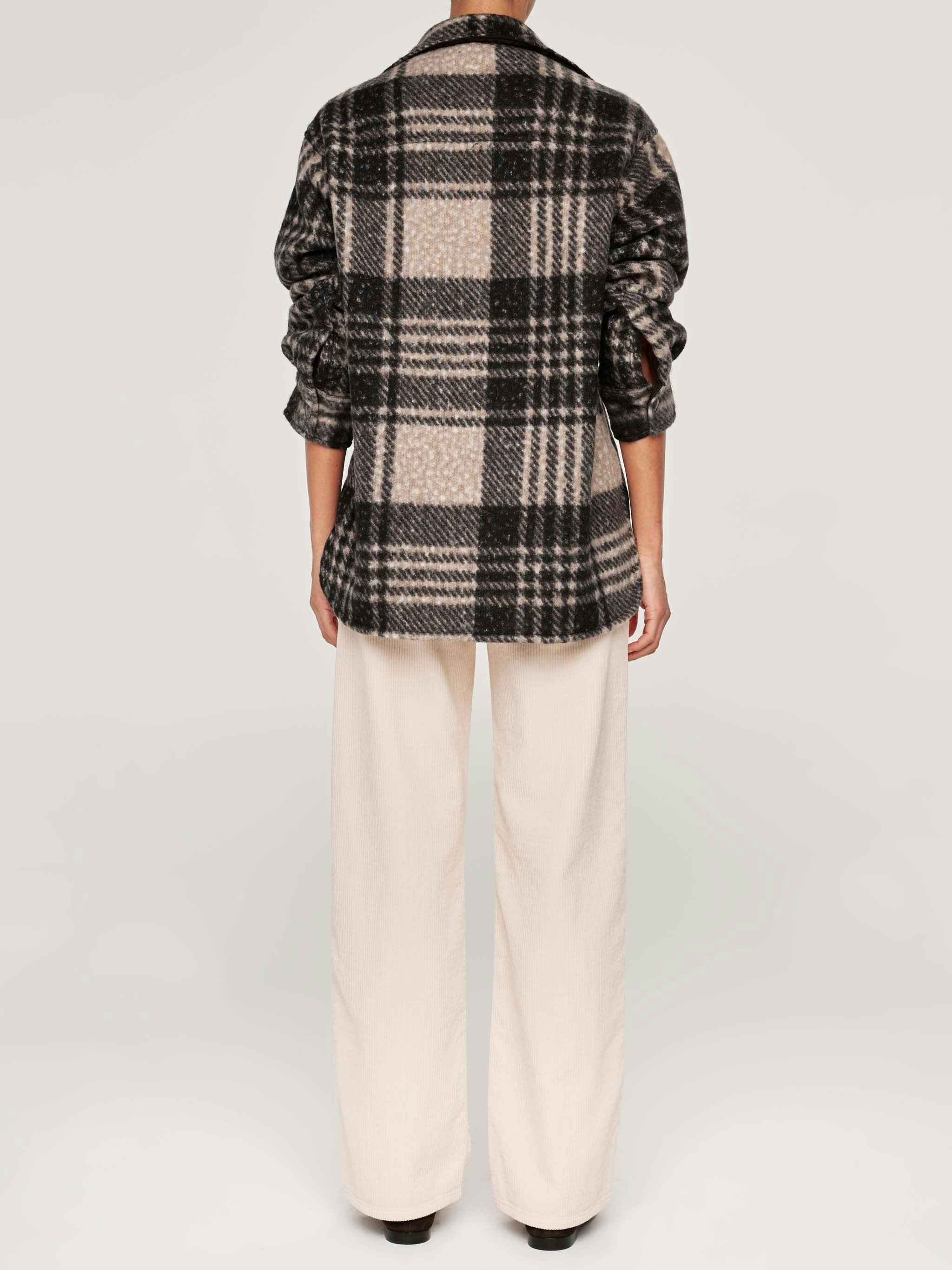 Faye Shirt | Fuzzy Plaid