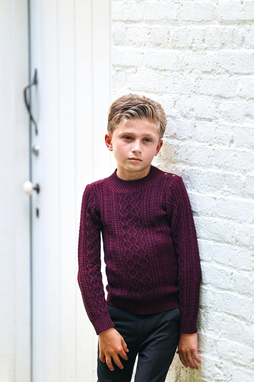 Marled Multi Knit Crew Fit Sweater