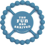 Fun Has Arrived Beaded Round Grip Silicon Teether