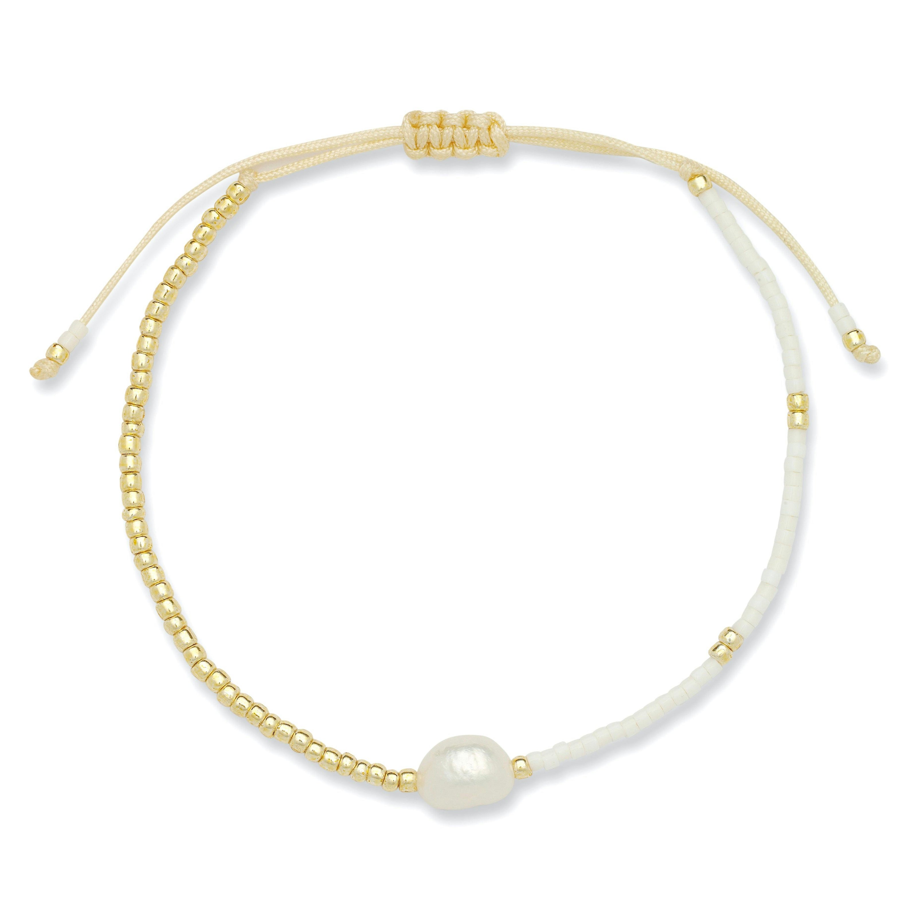 Carolyn Pearl Beaded Bracelet