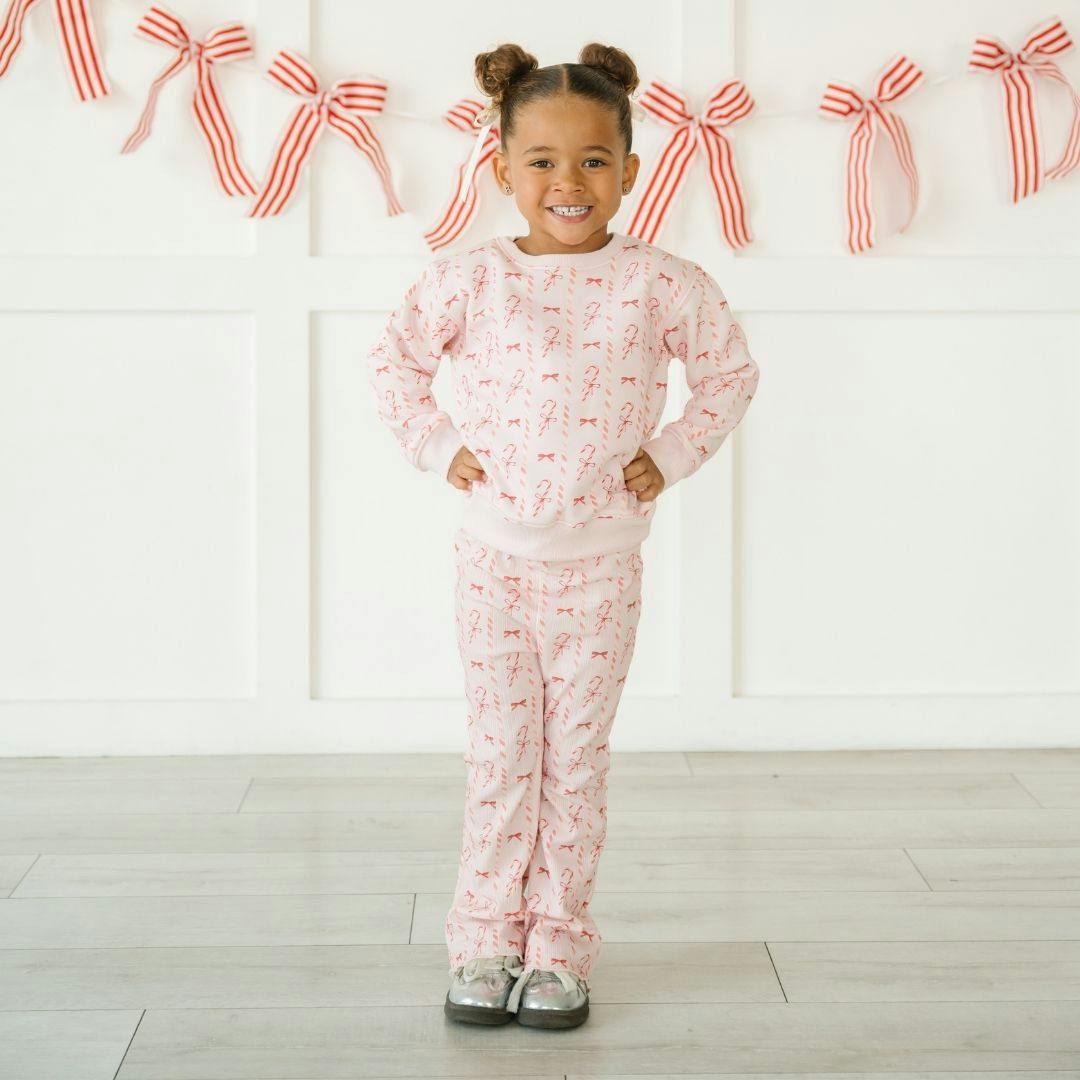Candy Cane Lane Christmas Flare Legging