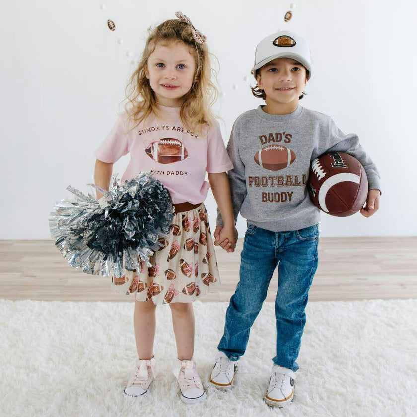 Dad's Football Buddy Sweatshirt - Gray