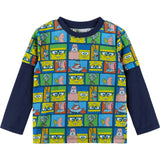 SpongeBob SquarePants™ x Andy & Evan® | Kids (2-7) Long Sleeve Character Collage T-Shirt