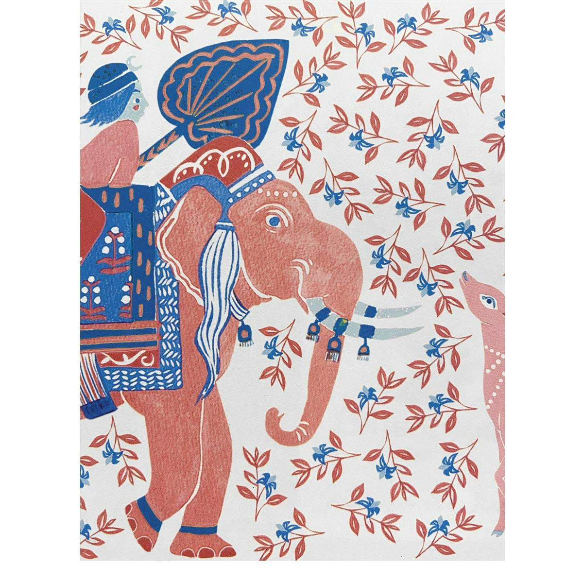 Papier peint CHALANA coloris Rubis