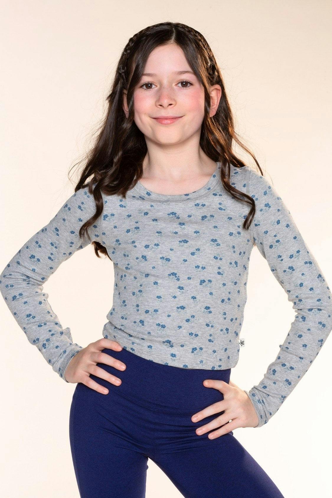 Ultra-Soft Ribbed Long Sleeve Fitted Tee