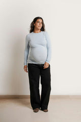 Liv Long Sleeve Maternity Crew Neck Tee