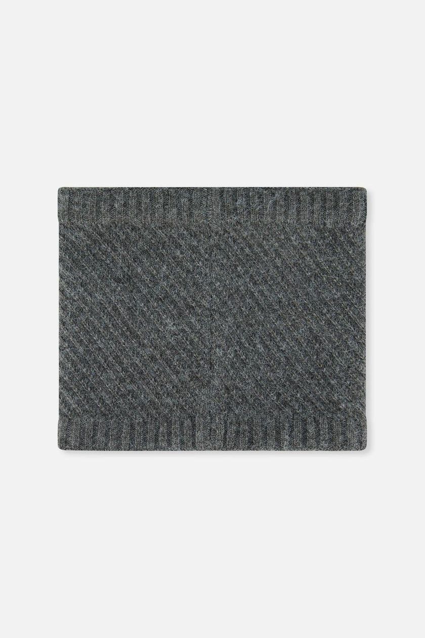 Winter Knit Neckwarmer Cool Dark Grey