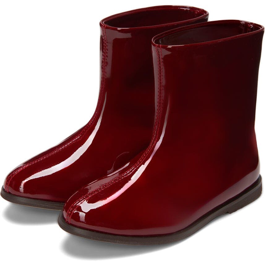 Lila Patent Leather Straight Boots