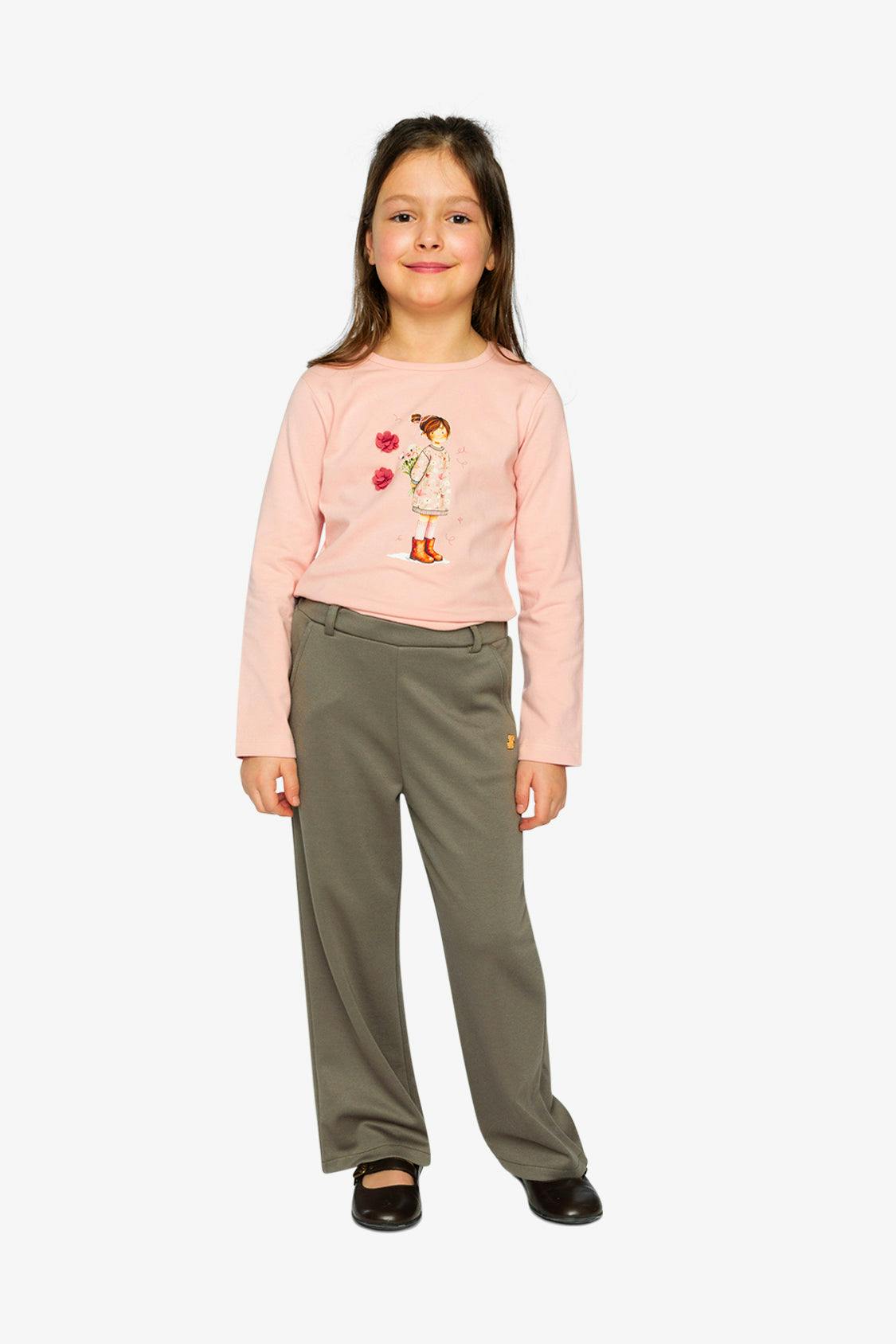 Organic Cotton Jersey T-Shirt Pale Dusty Pink