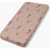 Mushroom Organic Cotton Crib Sheet