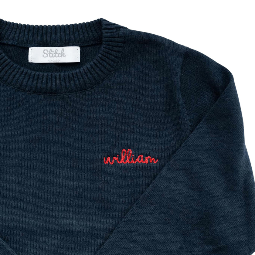 Personalized Embroidered Crewneck Sweater
