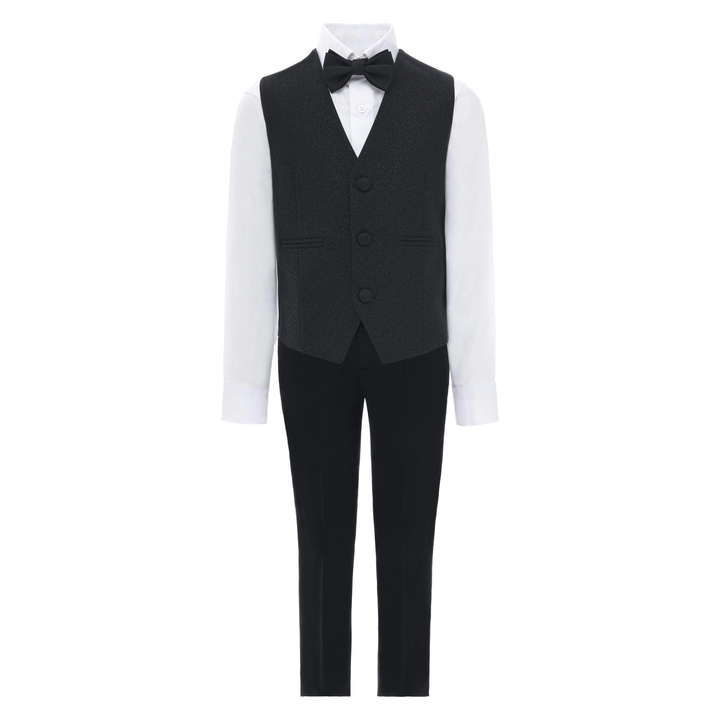 Black Classic Glitter Lapel Suit