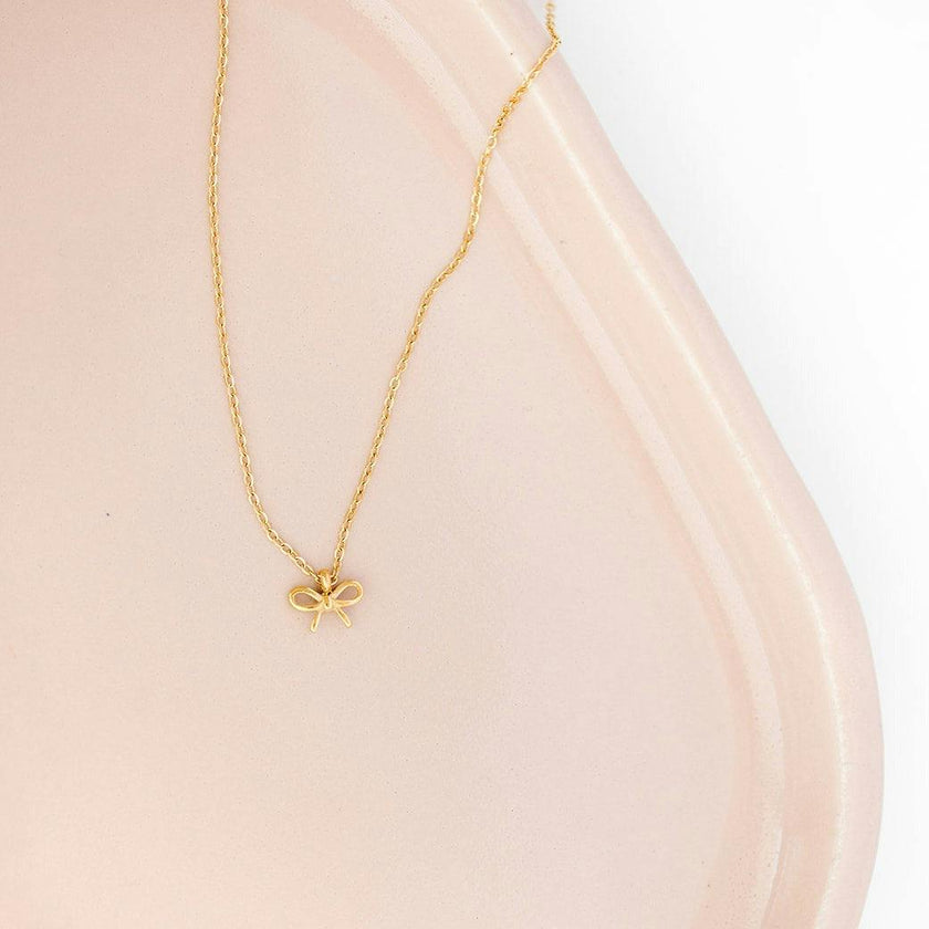 Bow Pendant Necklace