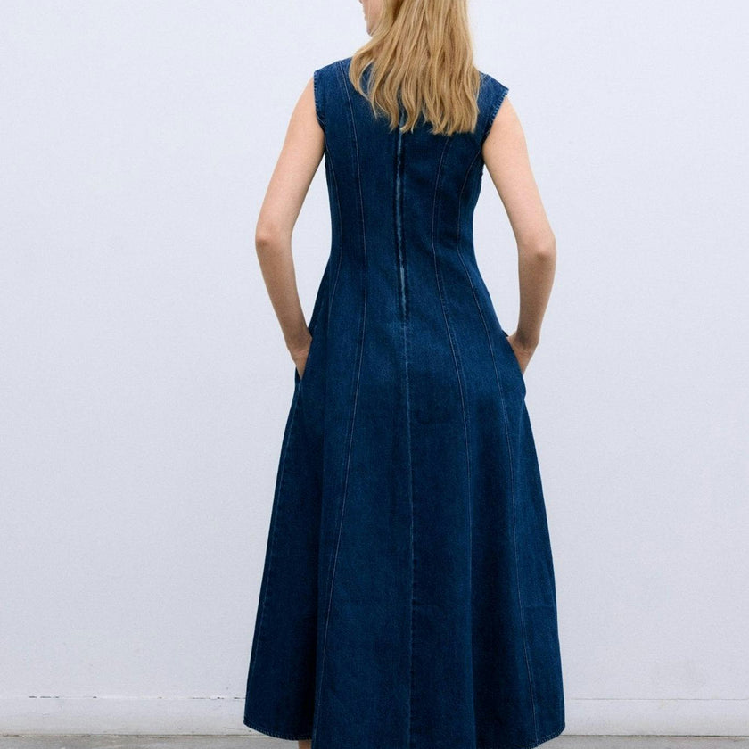 TNS Denim Woman Dress Indigo Denim