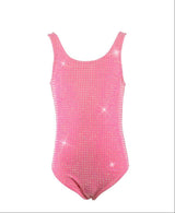 Taylor Crystal Sleeveless One-Piece Swimsuit