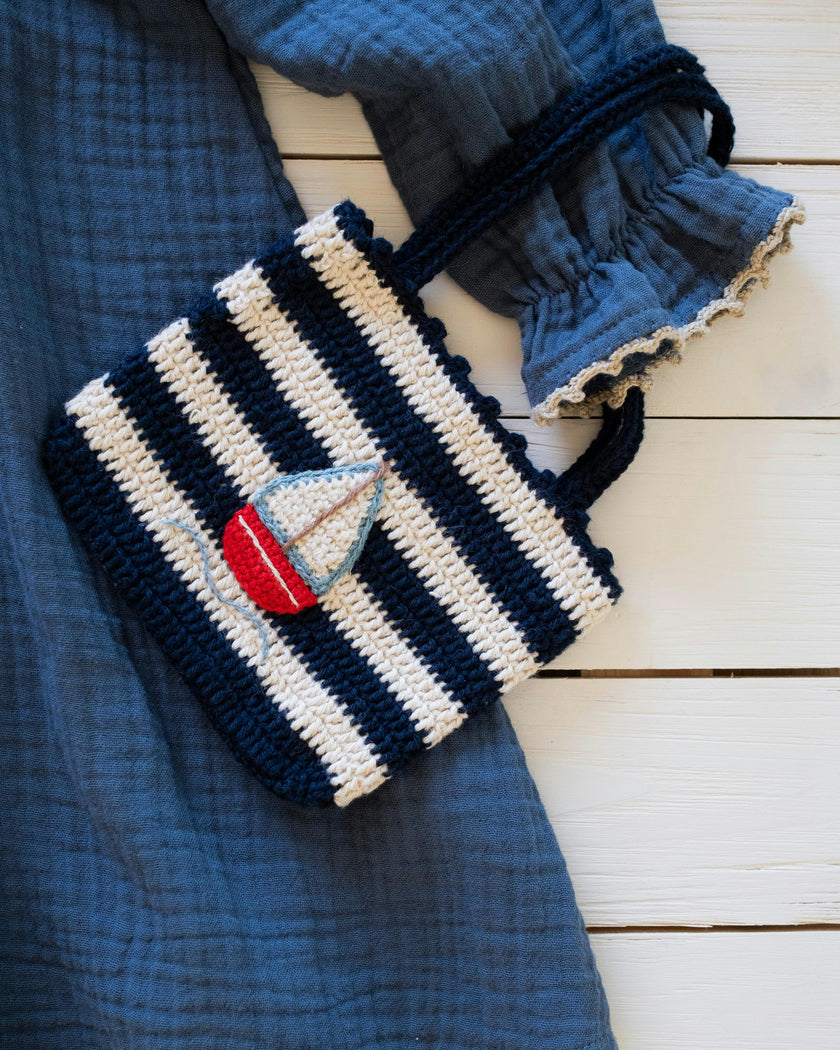 Crochet Purse in Sail Away