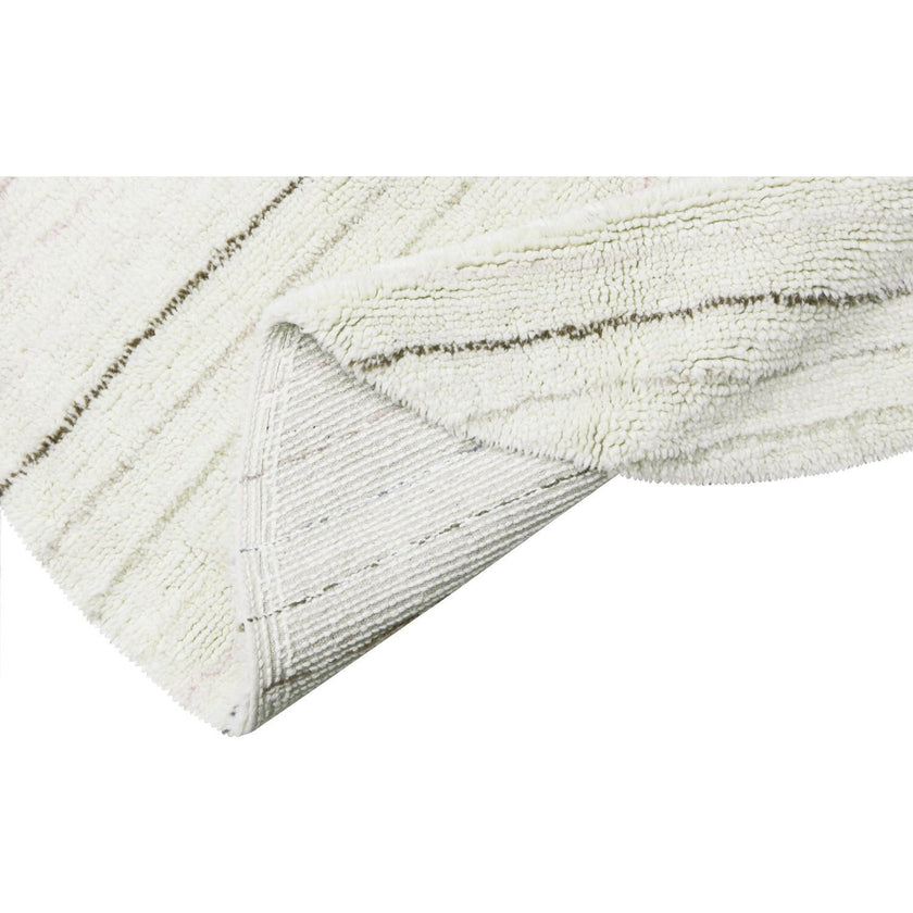 Arona Round Woolable Rug With Tri-Color Tassels