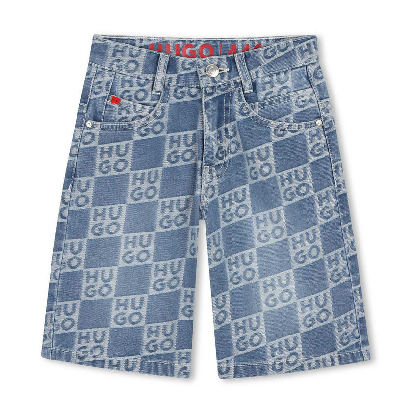 Denim shorts for Boy with logo