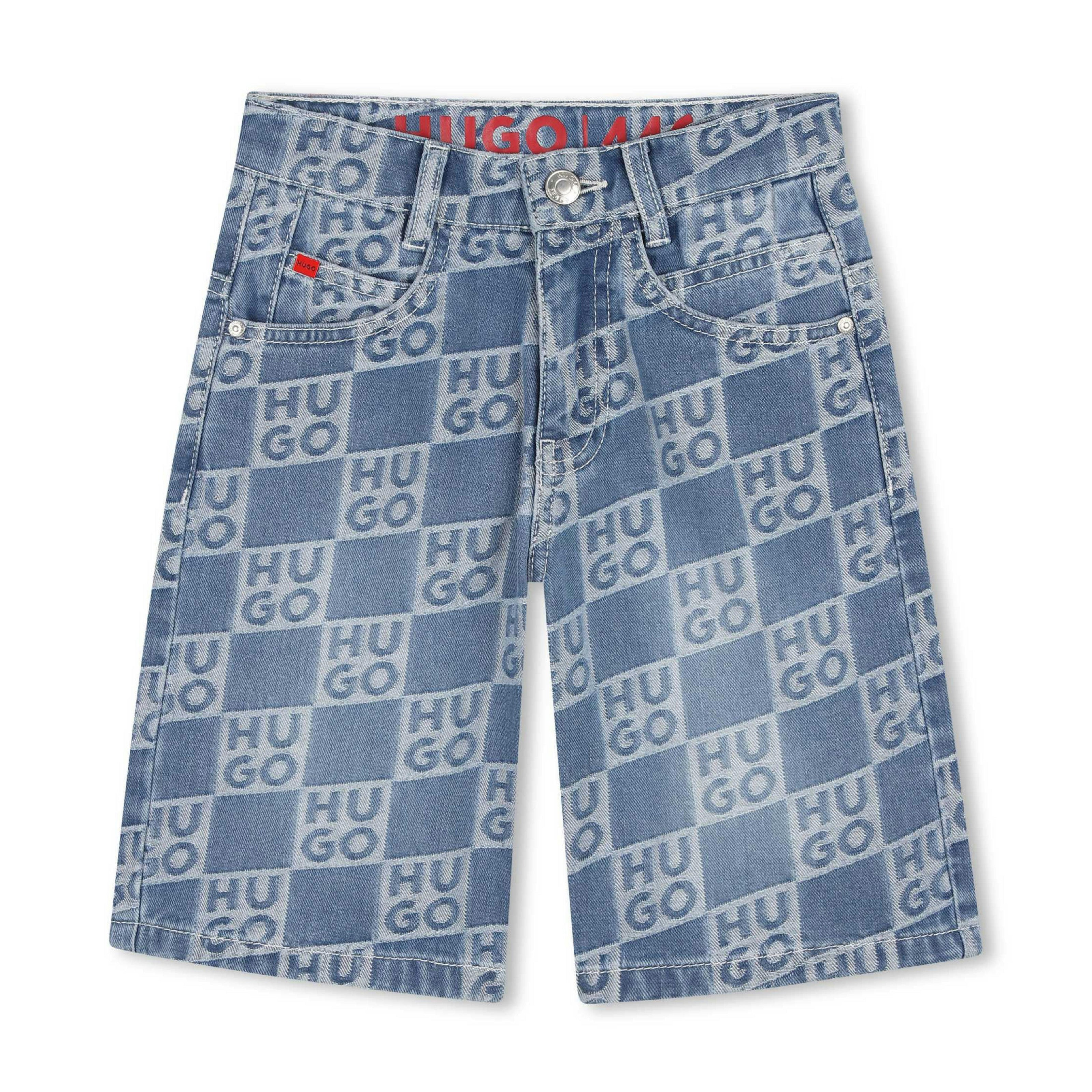 Denim shorts for Boy with logo