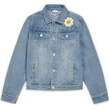 Studded Lightning Bolt Denim Jacket, Blue
