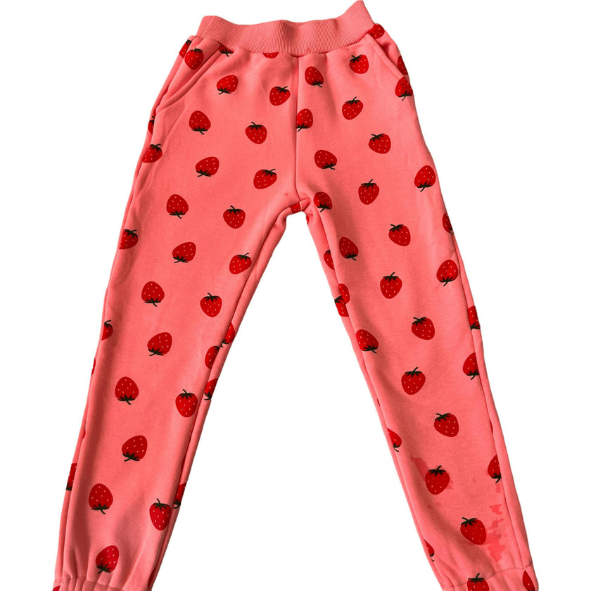 Strawberry Ruffle Joggers Set