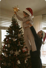 No Plastic Family Santa Hat | Organic Cotton, Hemp, and Fur