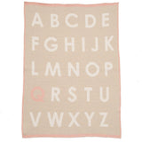 Custom Personalized Baby Sustainable Knit Throw Blanket - ABC