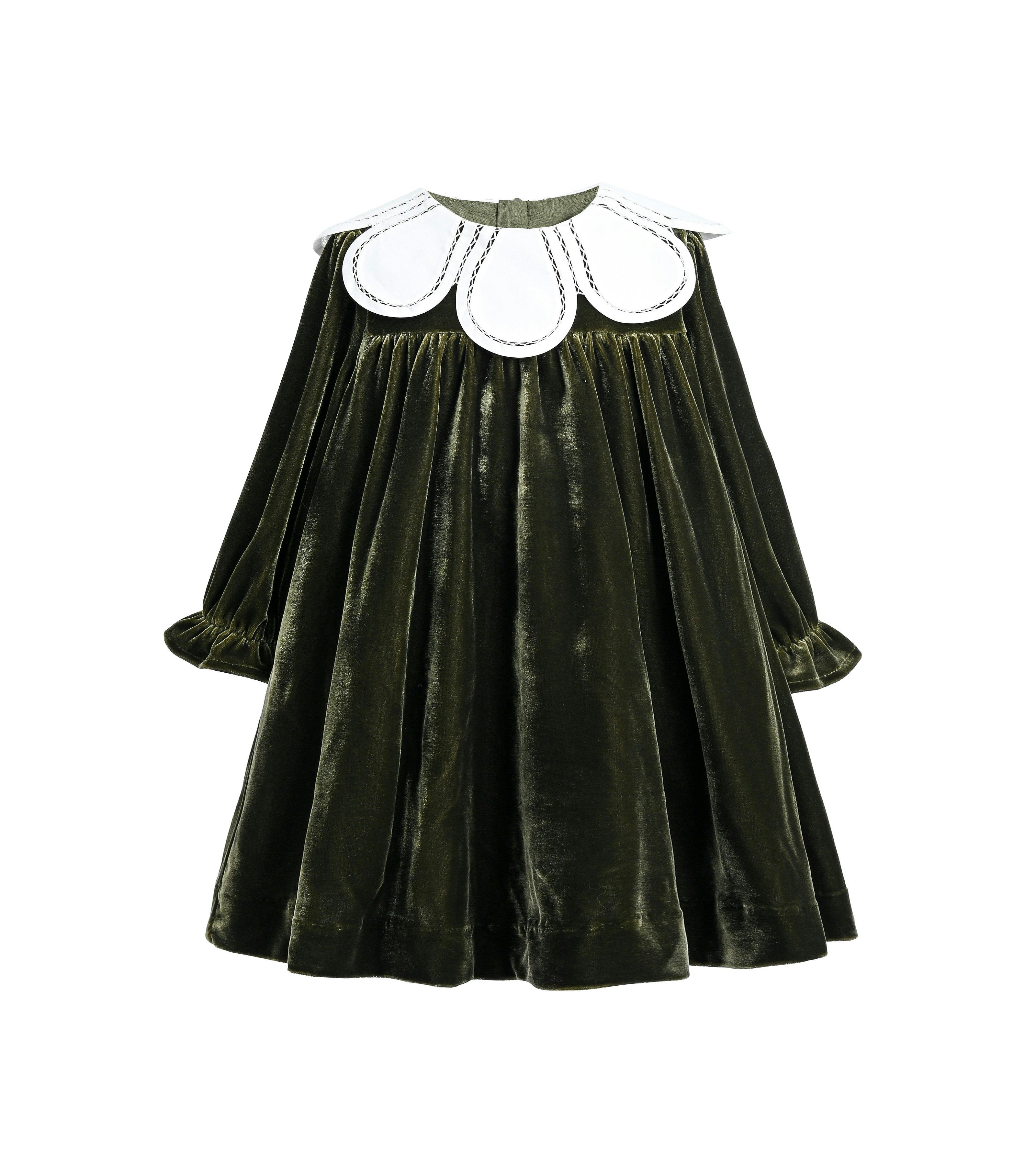 Olive & Petal Velvet Dress