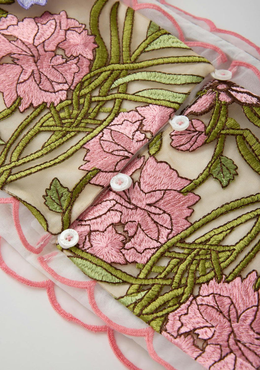 Bonnie Sleeve Embroidered Top