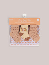 Baby Socks Trios With Zipper Wash Bag
