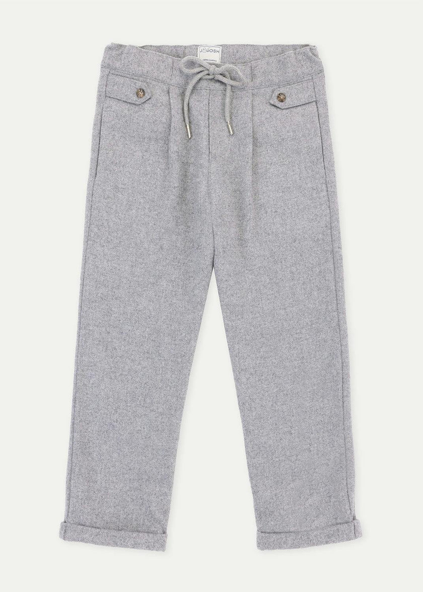 The Light Grey Flannel Jogger Trousers