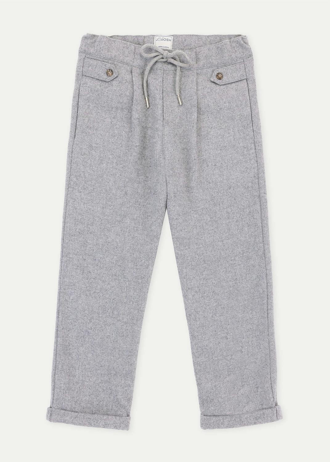 The Light Grey Flannel Jogger Trousers
