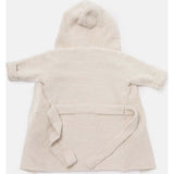 Fuzzy Waist Tie Hooded Robe