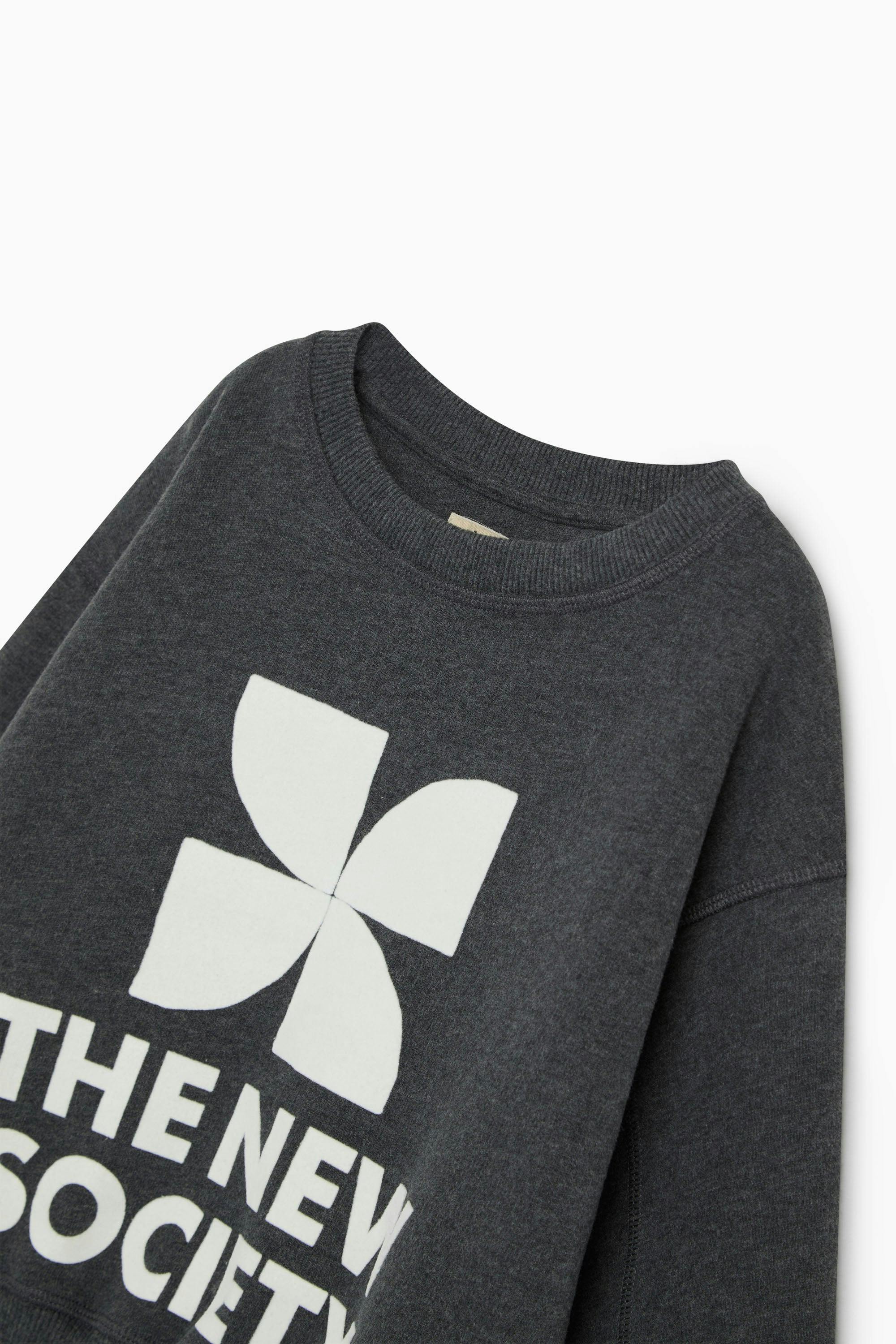 TNS Logo Sweatshirt Dark Grey Melange