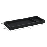 Universal Wide Removable Changing Tray in Archival Black