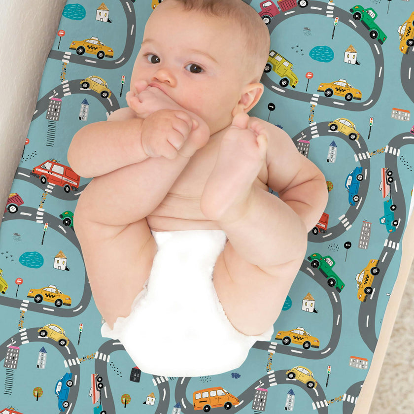 Print Organic Changing Pad Cover