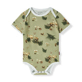 Forest Party Organic Cotton Short Sleeve One Piece