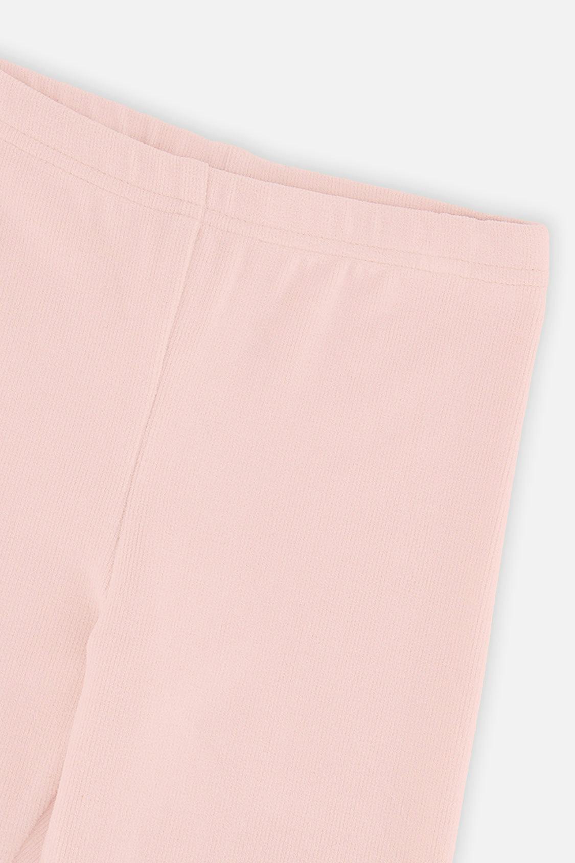Rib Leggings Pale Dusty Pink