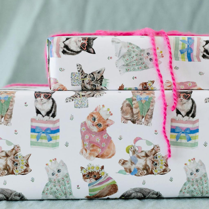 Birthday Kittens Gift Wrap