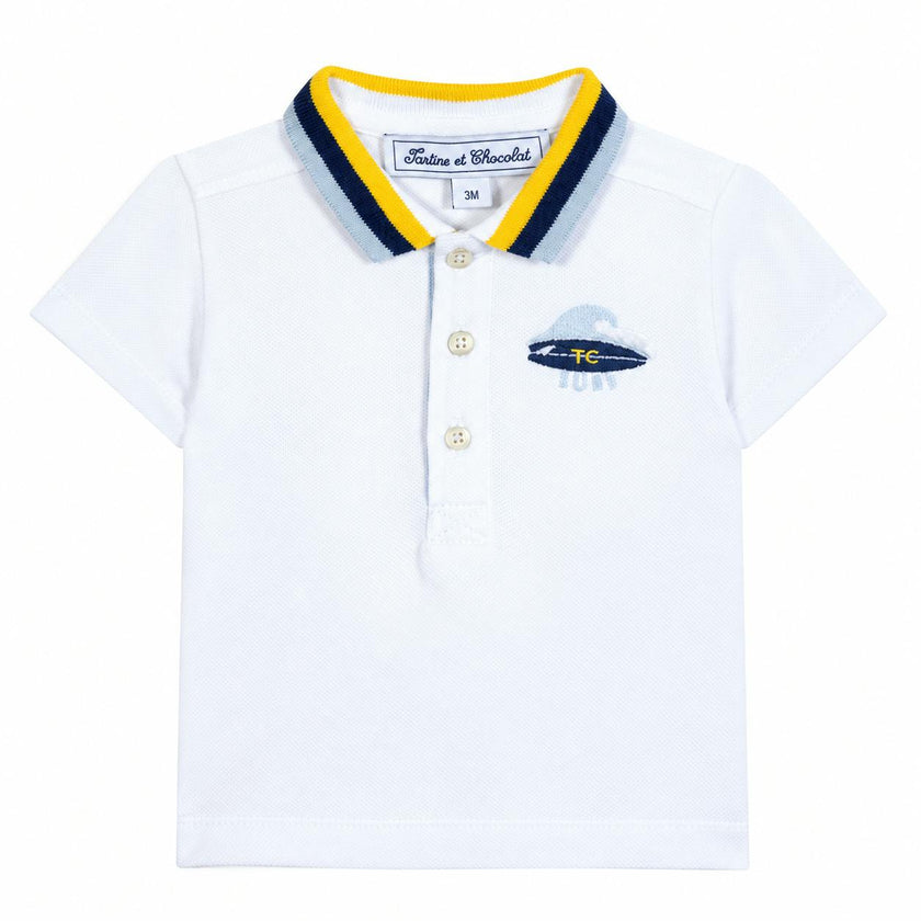 TARTINE ET CHOCOLAT Wave Baby Polo - Soleil
