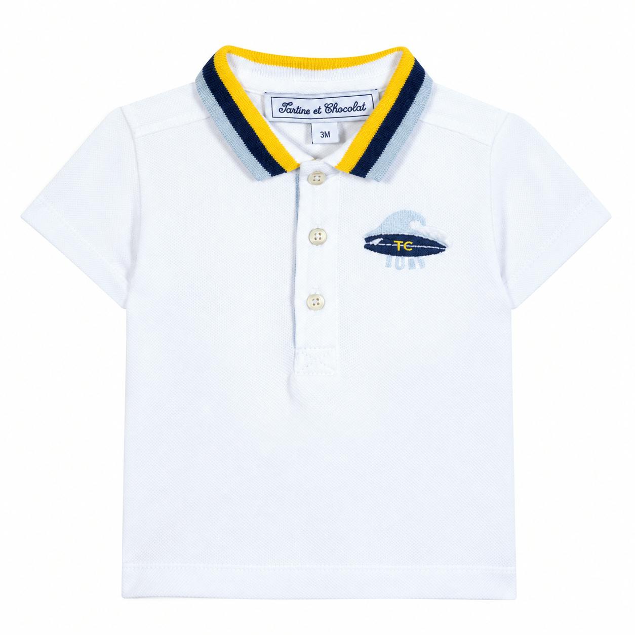 TARTINE ET CHOCOLAT Wave Baby Polo - Soleil