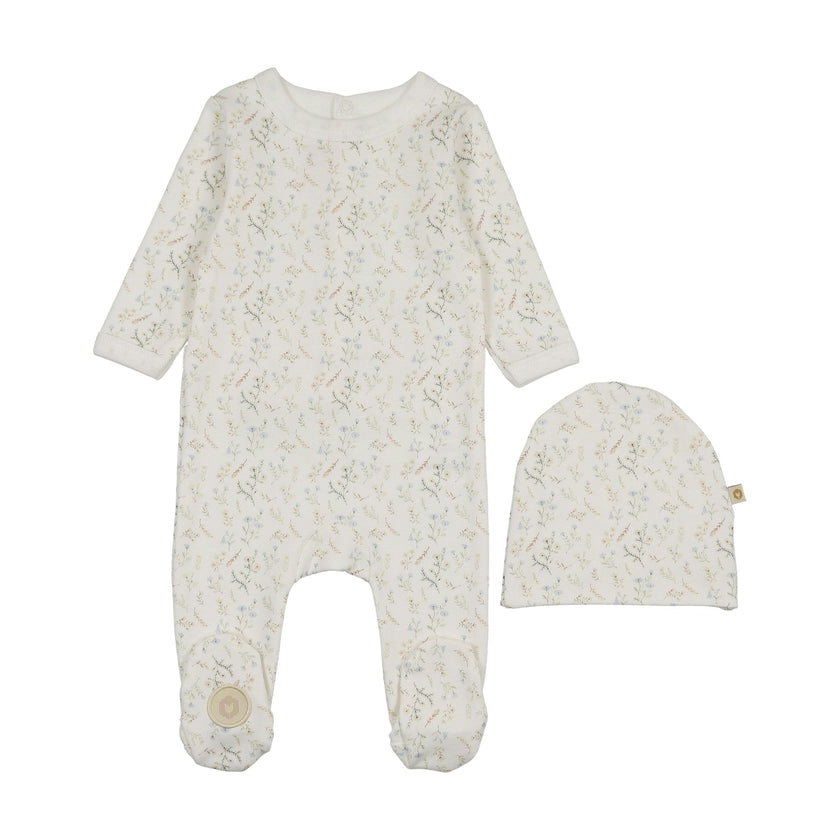 Botanical Boys Footie & Hat Set