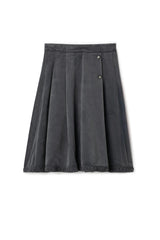 Elastic Waist Velvet Skirt