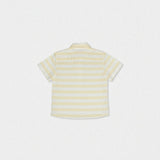 Colin Boy Shirt Short Sleeve Cotton, Off-White Openwork