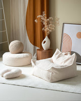 Cream White Beanbag Chair